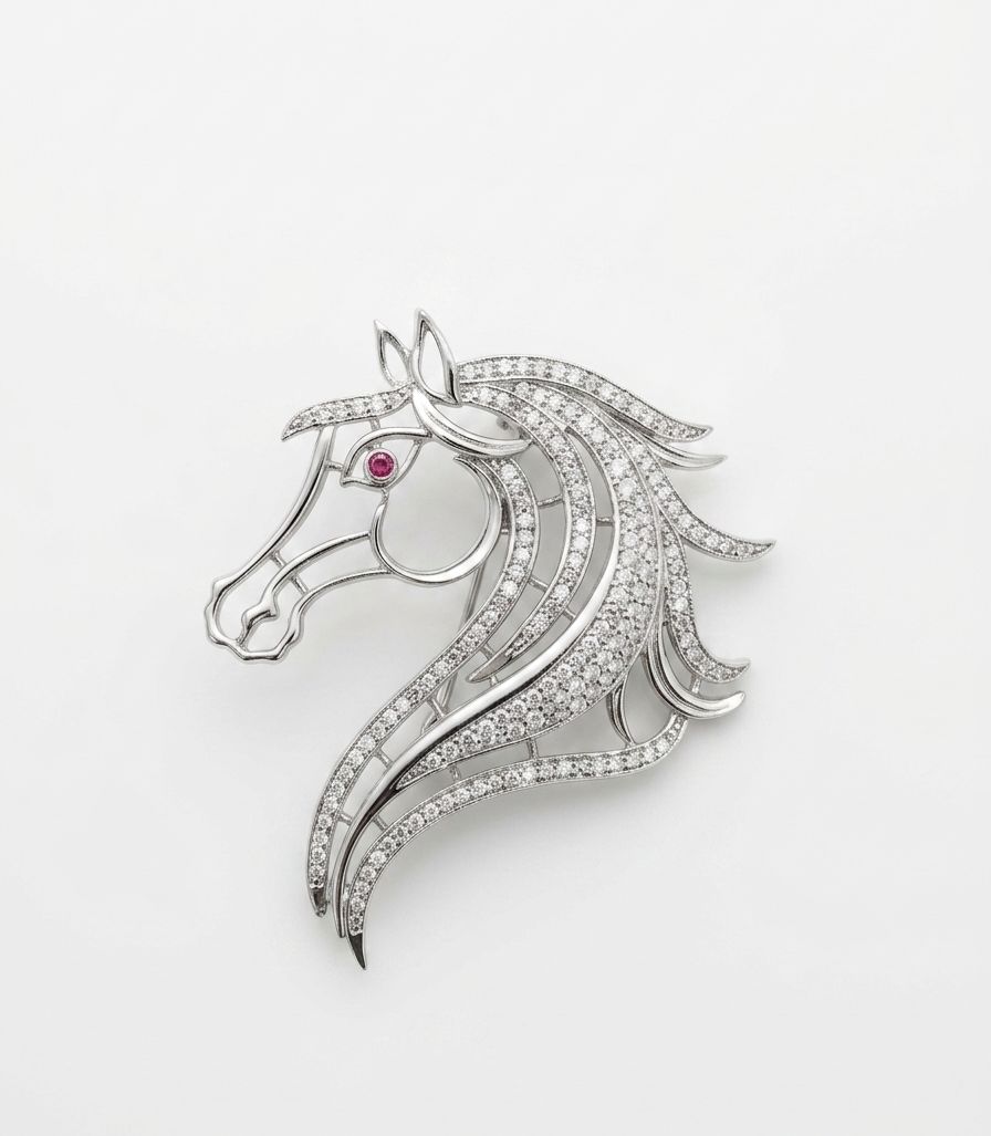 Majestic Mane Brooch