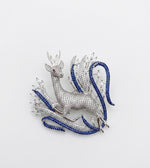 Load image into Gallery viewer, Azure Grove Deer Brooch
