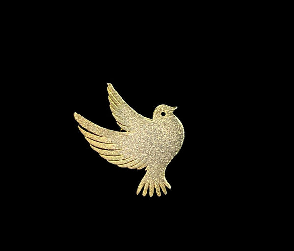 Golden Flight Bird Brooch