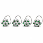 Load image into Gallery viewer, Verdant Blossom Silver-Toned Set

