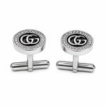 Load image into Gallery viewer, Classic Silver-Tone 'G' Motif Oval Cufflinks
