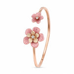 Load image into Gallery viewer, Blossom Bypass Rose Gold Open Bracelet

