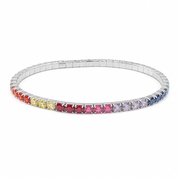 Aurora Spectrum Rainbow Ombré Bangle