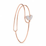 Load image into Gallery viewer, Blossom Whisper Rose Gold Bypass Bangle
