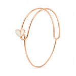 Load image into Gallery viewer, Blossom Whisper Rose Gold Bypass Bangle
