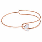 Load image into Gallery viewer, Blossom Whisper Rose Gold Bypass Bangle
