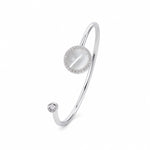 Load image into Gallery viewer, Luna Cat’s Eye Halo Open Cuff
