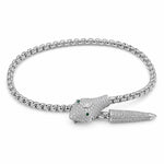 Load image into Gallery viewer, Serpent’s Allure Pavé Statement Bangle

