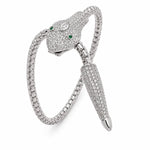 Load image into Gallery viewer, Serpent’s Allure Pavé Statement Bangle

