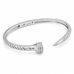Load image into Gallery viewer, Chevron Pavé Luminary Open Cuff

