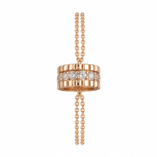 Aurora Pavé Barrel Chain Bracelet