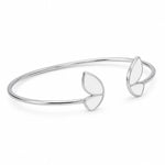 Load image into Gallery viewer, Flora Enamel Open Cuff Bangle
