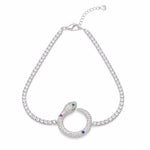 Load image into Gallery viewer, Serpentine Allure Pavé Tennis Bracelet
