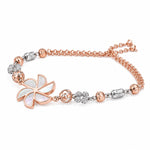 Load image into Gallery viewer, "Petal Breeze" Mother-of-Pearl Tassel Bracelet
