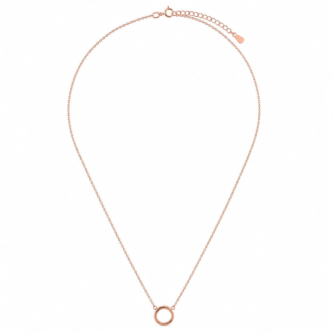 Aura Minimalist Open Circle Necklace