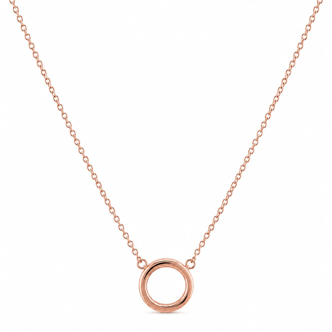 Aura Minimalist Open Circle Necklace