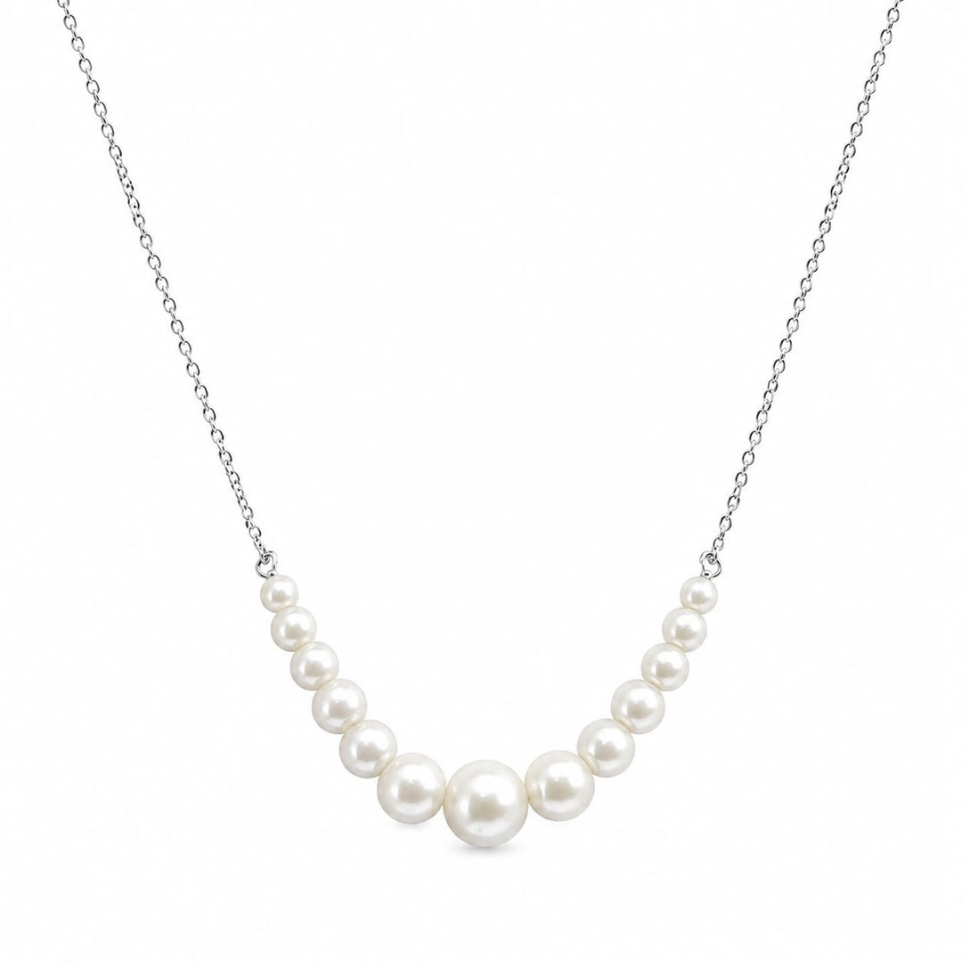 Luminary Graduated Pearl Chain Necklace