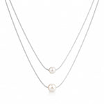 Load image into Gallery viewer, Lumina Double-Strand Pearl Cascade Necklace
