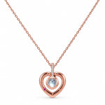 Load image into Gallery viewer, Eternal Amour Rose Gold Heart Projection Necklace
