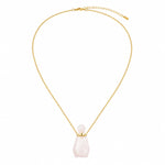 Load image into Gallery viewer, Aura Rose Quartz Crystal Vial Pendant Necklace
