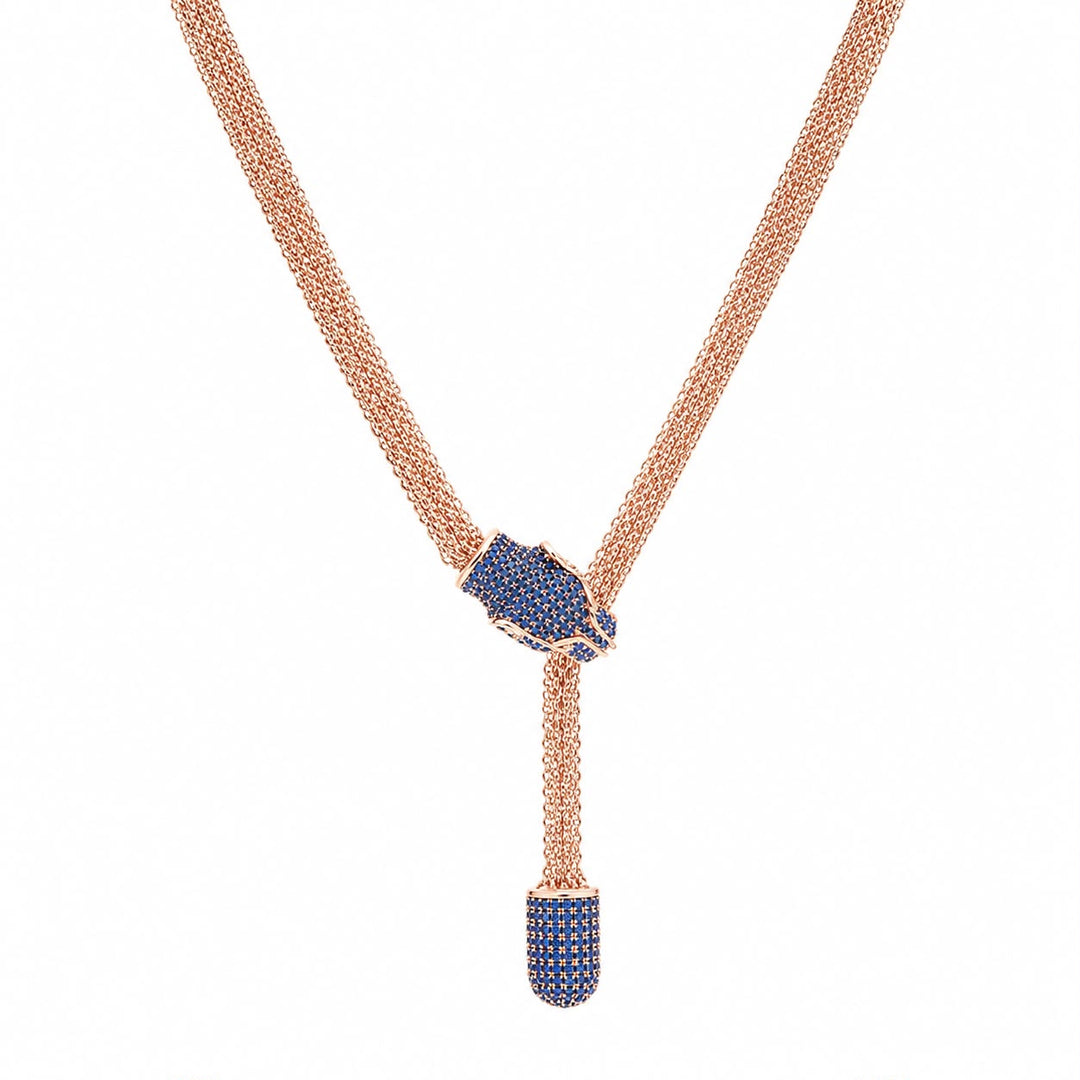 Sapphire Panthère Multi-Strand Lariat
