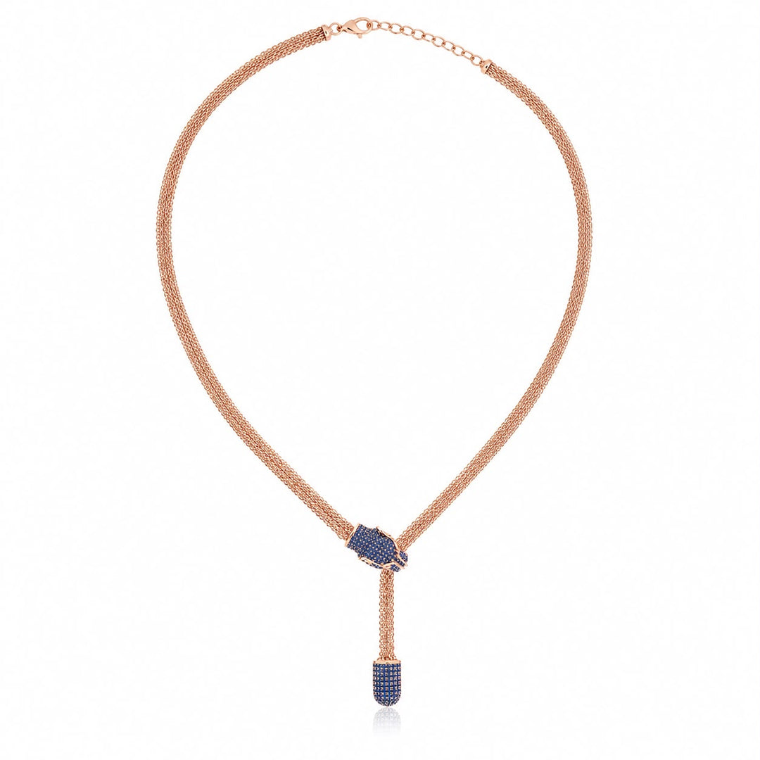 Sapphire Panthère Multi-Strand Lariat