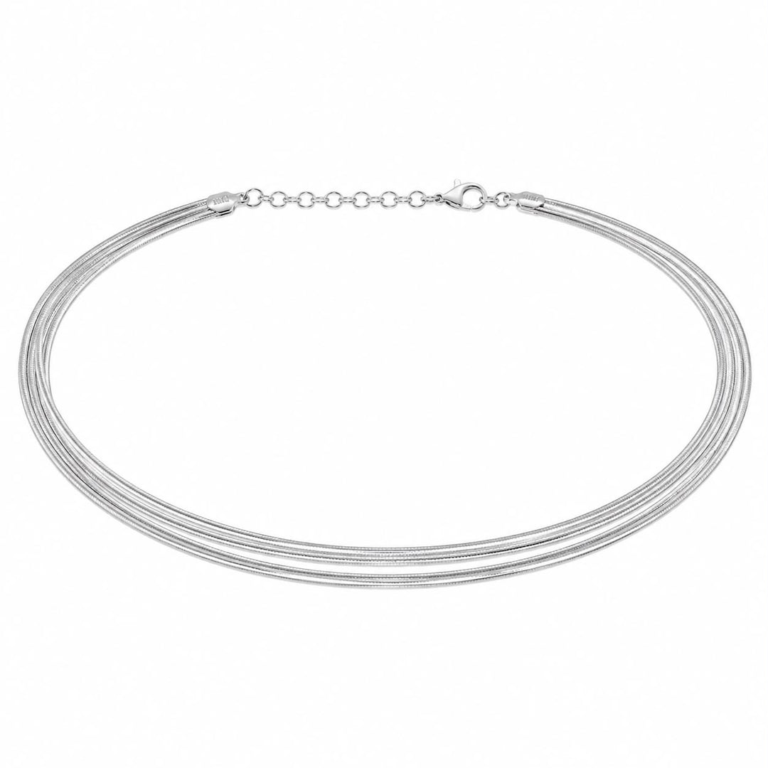 "Lumina" Multi-Strand Diamond-Cut Layered Necklace