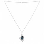 Load image into Gallery viewer, Royal Midnight Peacock Pendant Necklace
