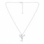 Load image into Gallery viewer, Graceful Pirouette Cerulean Pendant Necklace
