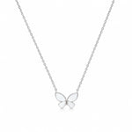 Load image into Gallery viewer, Shimmering Flutter Pavé Butterfly Necklace
