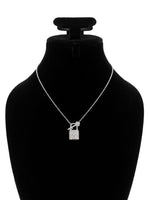 Load image into Gallery viewer, Eternal Lock Silver Pendant Necklace
