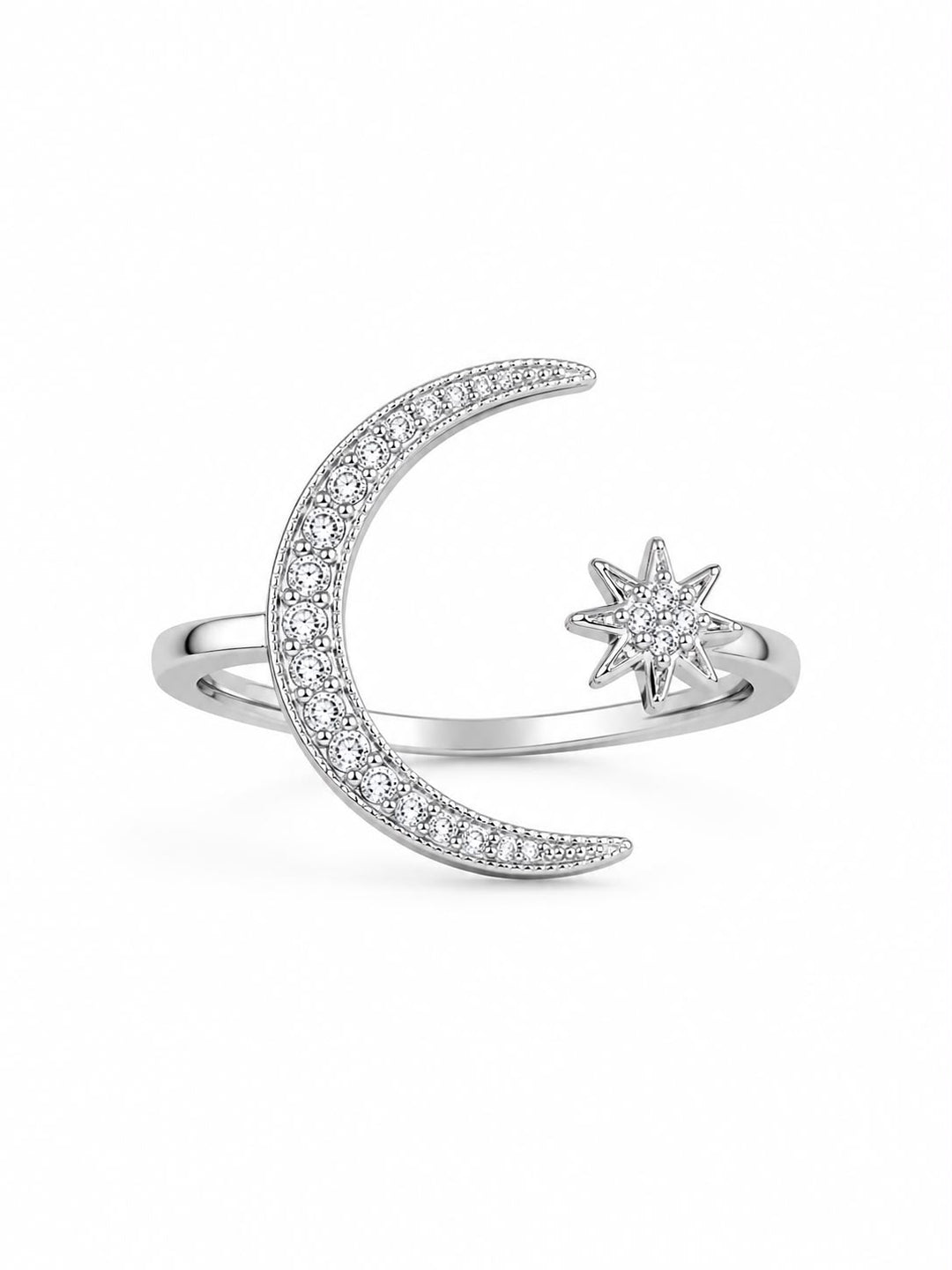 Moon & Star Ring