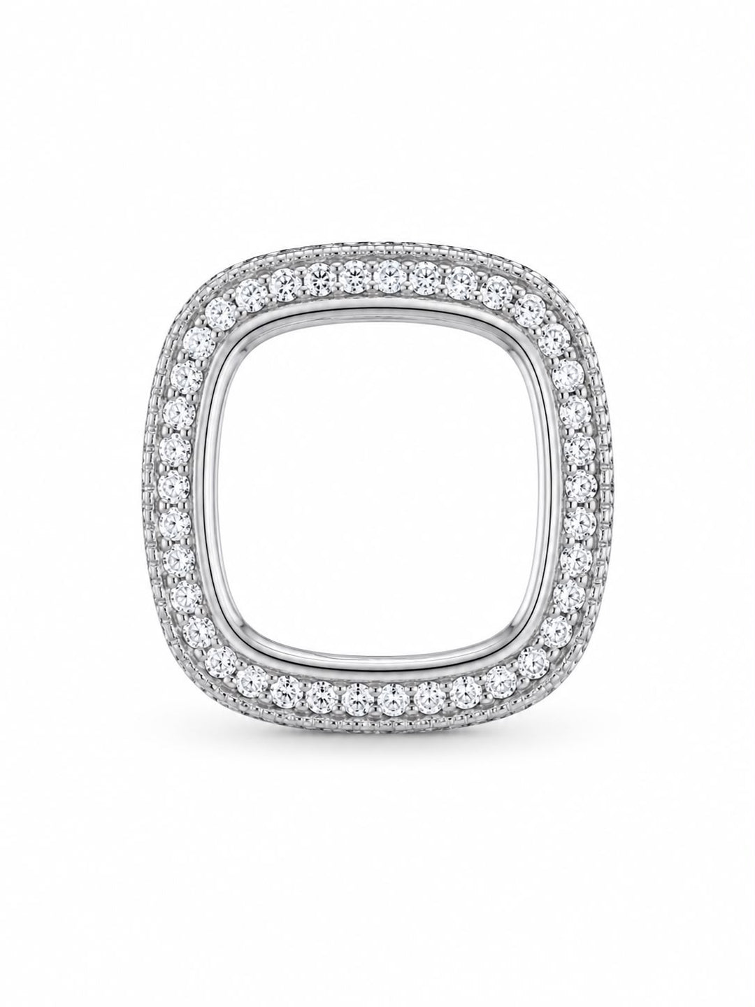 Aura Soft-Square Pavé Statement Ring