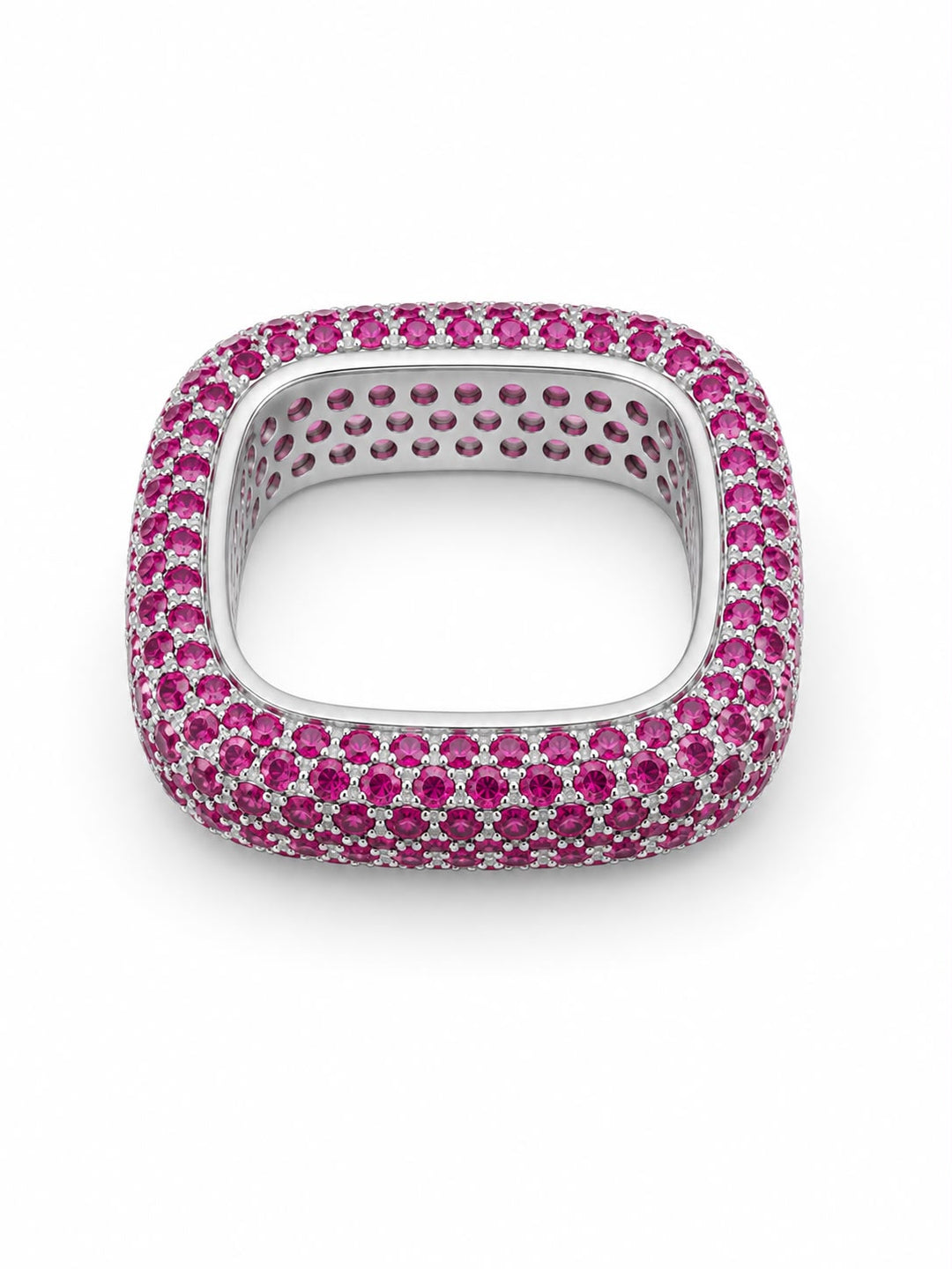 Magenta Mosaic Geometric Statement Band