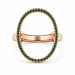 Load image into Gallery viewer, Aurora Rose Gold Asymmetric Wave Ring
