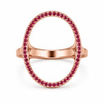 Load image into Gallery viewer, Aurora Rose Gold Asymmetric Wave Ring

