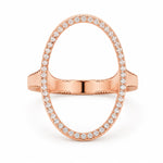 Load image into Gallery viewer, Aurora Rose Gold Asymmetric Wave Ring
