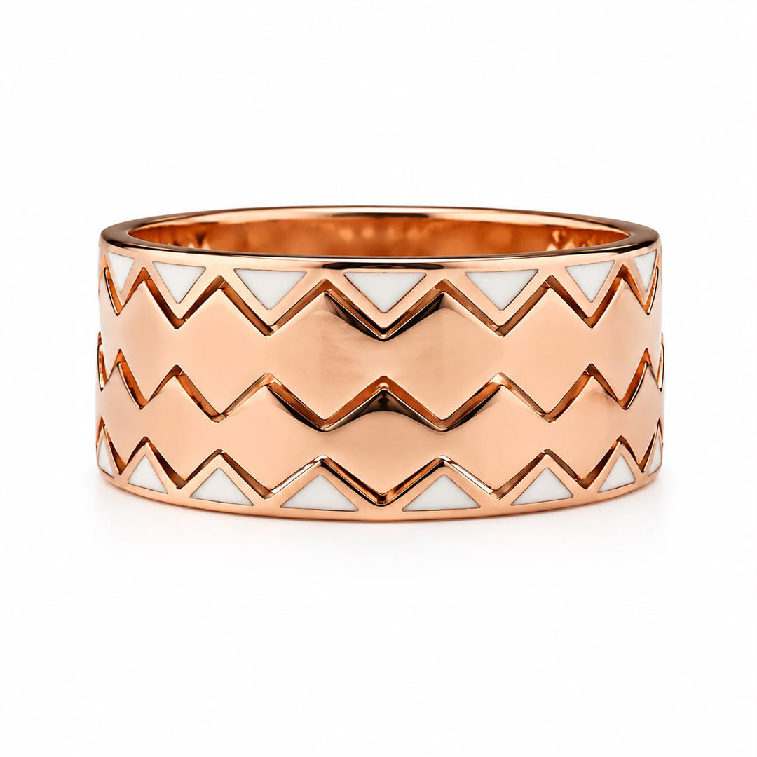 Rose Gold Zig-Zag Crown Band