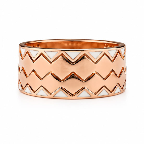 Rose Gold Zig-Zag Crown Band
