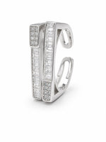 Load image into Gallery viewer, Horizon Parallel Baguette Open Ring
