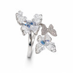 Load image into Gallery viewer, Whispering Flutter Sterling Silver Bypass Ring
