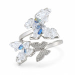 Load image into Gallery viewer, Whispering Flutter Sterling Silver Bypass Ring
