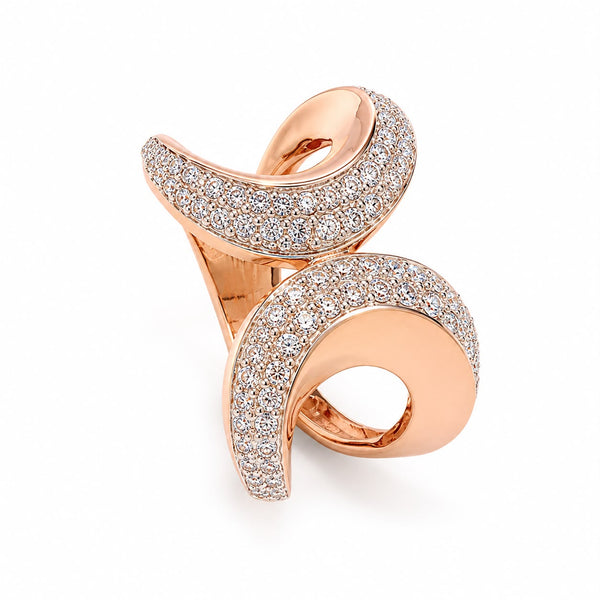 Aurora Crossover Wave Ring