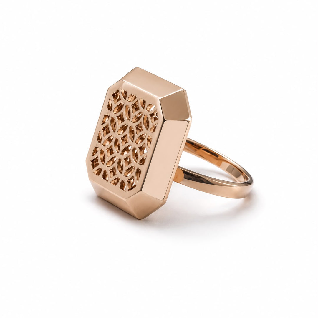 Empress Geometric Lattice Statement Ring