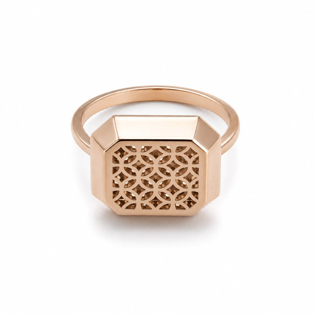 Empress Geometric Lattice Statement Ring