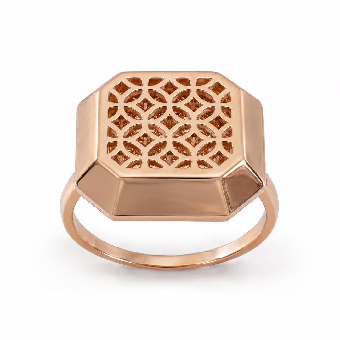 Empress Geometric Lattice Statement Ring