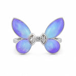 Load image into Gallery viewer, Aura Butterfly Enamel Statement Ring
