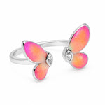 Load image into Gallery viewer, Enchanted Watercolor Butterfly Open Ring
