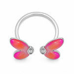 Load image into Gallery viewer, Enchanted Watercolor Butterfly Open Ring
