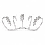 Load image into Gallery viewer, "Lumina Wave" Marquise Crystal Multi-Finger Statement Ring

